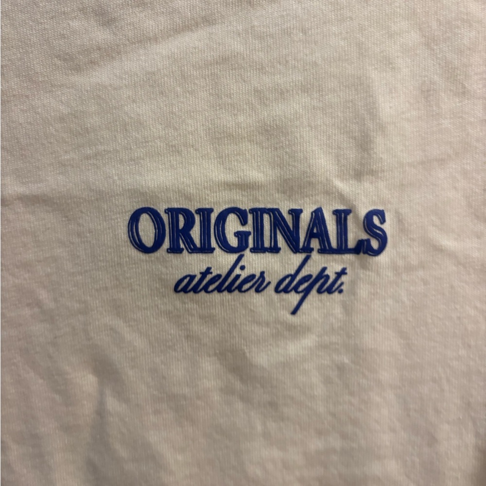 Jack & Jones Cream Short Sleeve Tee - Picture 2 of 5